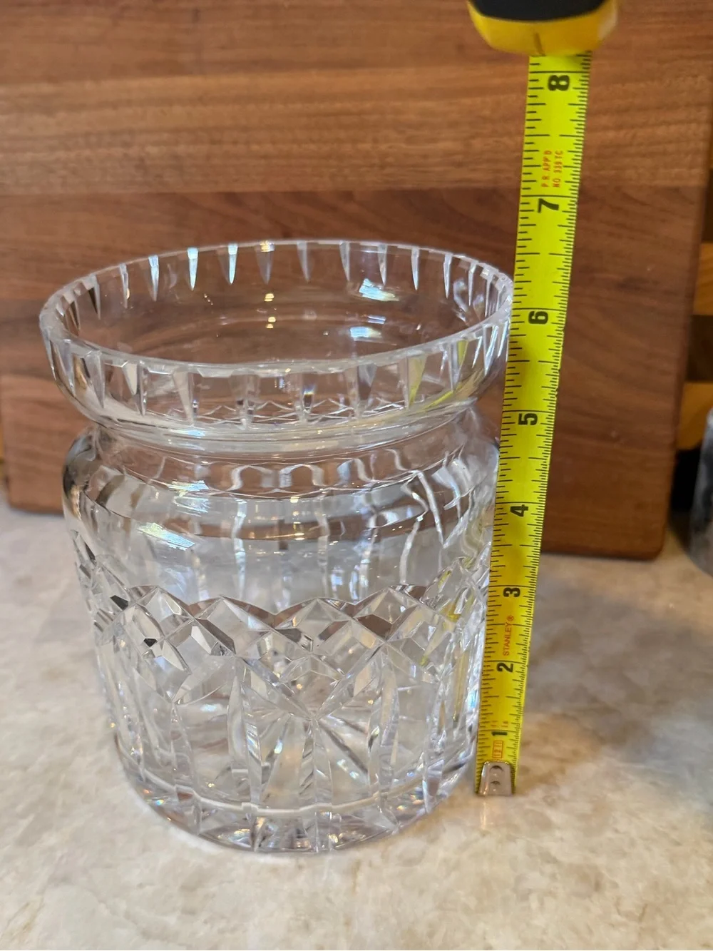 Waterford Crystal Lismore biscuit jar -missing  lid